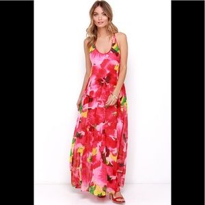 BB Dakota bright floral maxi dress